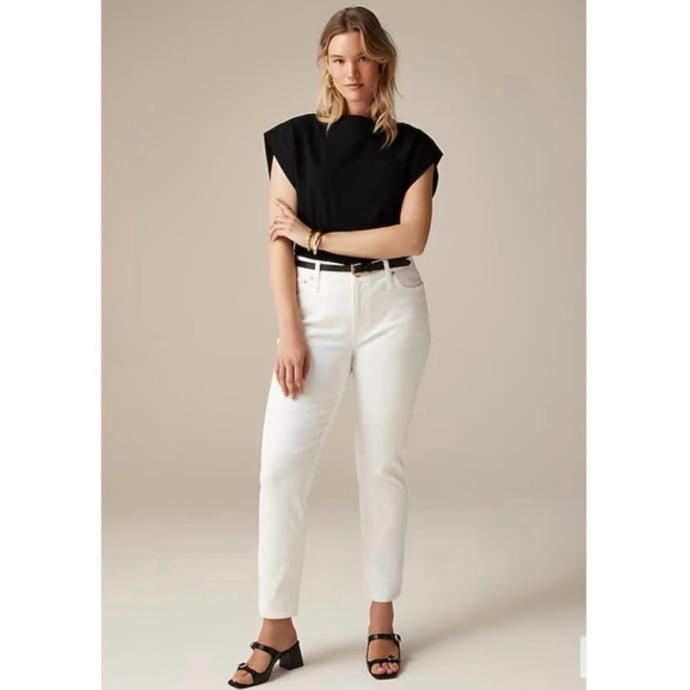 NWT J. Crew Tall 9" Vintage Slim-straight Jean White Wash